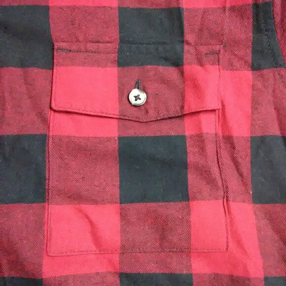 NWT Natural Reflections sherpa lined jacket size XL red & black check - Picture 15 of 16